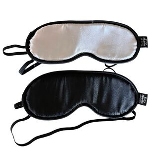 Fifty Shades Of Grey No Peeking Blindfold Sleeping Mask Grey + Black